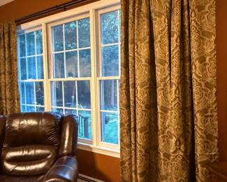 Lined drapes are also for sale!