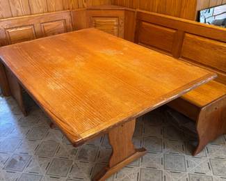 Kitchen table and wrap around bench