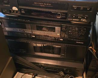 v intage tape deck, receivers, vhs and more
