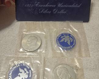 Eisenhower silver dollars uncirculated