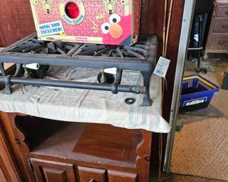 vintage propane cast iron burner