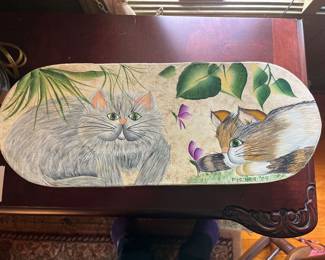 Hand Painted Cat Box