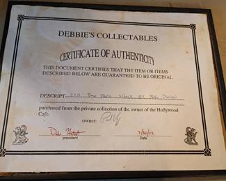 Signed Batman Collectables