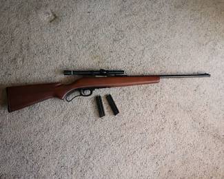 marlin firearms co lever action 22 with scope