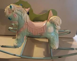 Vintage spring rocking horse