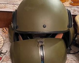 Vietnam era helicopter flyers helmet