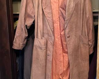 Vintage Leather Trench