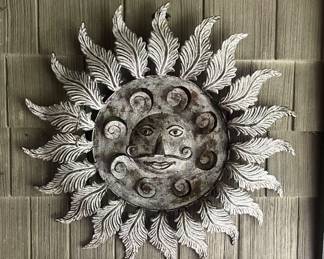 Metal Sun sculpture