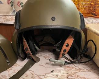 Vietnam era helicopter flyers helmet