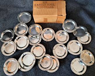 RJR CARTER HALL TIN ASHTRAYS 125 PCS