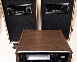 STEREO  8 TRACK PLAYER & SPEAKERS