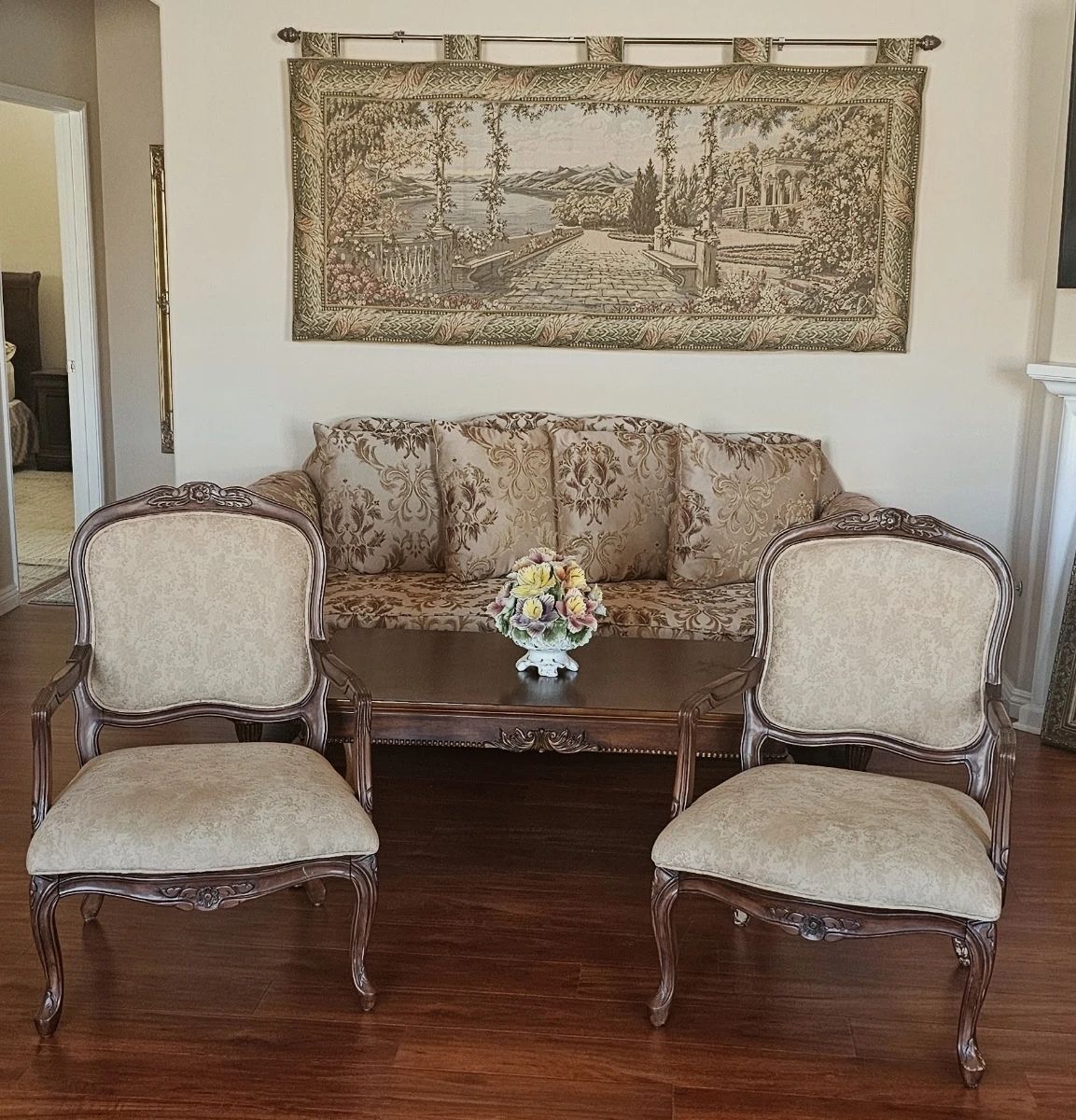 Sofa with matching loveseat 