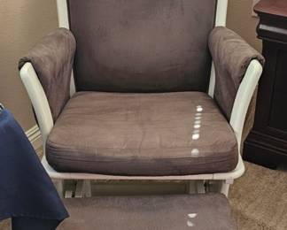 Glider with ottoman $95
