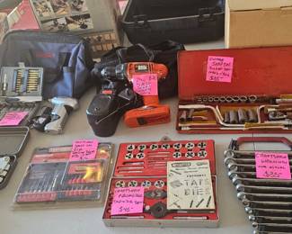 Tables full of tools