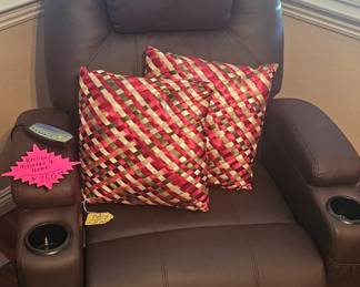 Massage and heat recliner