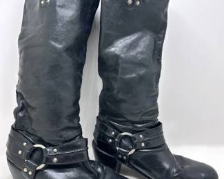 Frye Carmen Harness Leather Boots, Womens Size 11 Lot #: 45