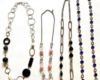  4 Vintage Beaded Necklaces Lot #: 136