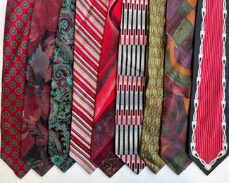 9 Vintage Ties Lot #: 110