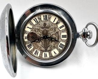 1975 Russian Molnija Inter Cosmos Pocket Watch Commemorating The USSR-USA Apollo-Soyuz Space Mission Lot #: 33