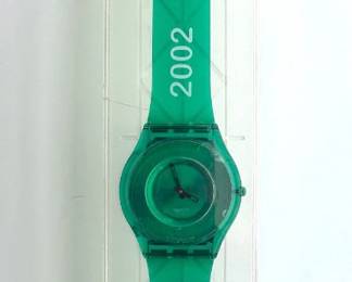 New In Box 2000 Swatch Skin Jelly Green Watch (SFG101) Lot #: 59