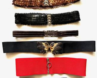 8 Vintage Belts, Mostly From The 1980s Lot #: 49