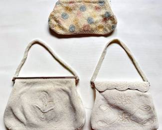  3 Vintage Beaded Handbags By Walborg & More Lot #: 44