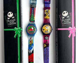 2 New In Box The Nightmare Before Christmas Watches Lot #: 58