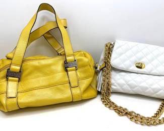 2 Leather Shoulder Bags: Kenneth Cole Reaction & Toni Lot #: 102