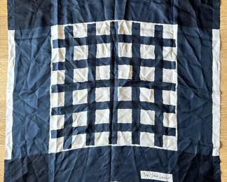 Vintage Yves Saint Laurent Silk Scarf Lot #: 68