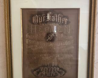 1800’s Sampler - Our Father