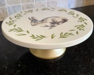 Cake plate and glass dome