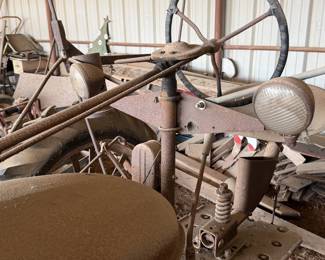 Vintage farm tractor