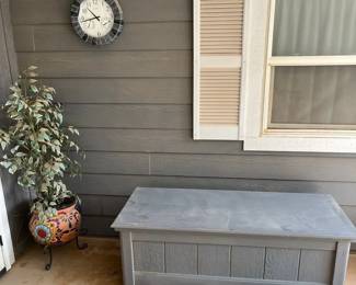 Storage Bench And Decor
