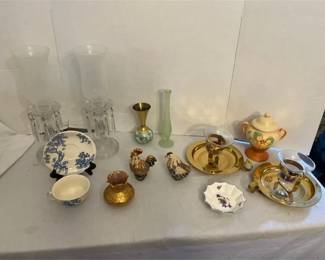 Some Pretty Decor Gold Gilded Glass Vase, Harbinger, Rinconada Chickens And More