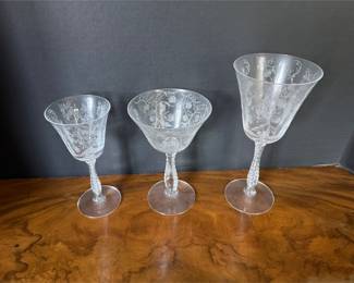 Set of Fostoria glasses