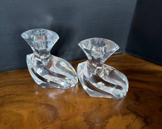 Orrefors candlesticks 