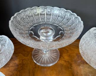 Bohemian crystal serveware