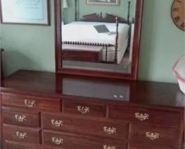 Dresser with mirror