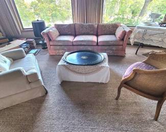 Furniture free, but not the antique Tole Tray (on the fake coffee table!).