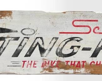 SCHWINN 'Sting-Ray' Bike Early Advertising Sign