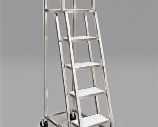 Italian Rolling Library Ladder