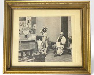 Photographic Print, Matisse and Nude Model