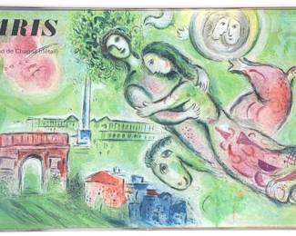 MARC CHAGALL "Paris L'Opera" Color Lithograph