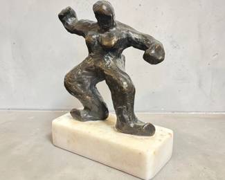 Diminutive Brutalist Nude Woman Sculpture