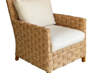Seagrass "Palecek" Lounge Chair 