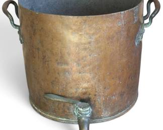 Large 19th C. Copper Cistern