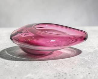 Incredible Organic Mid Century Art Glass Vase 