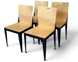 BRUCE SIENKOWSKI "Eli" Dining Chairs, Set of 4