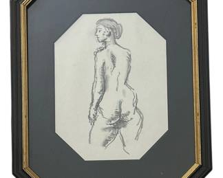 MOSES SOYER (Russian-American 1899-1974) Nude Woman 