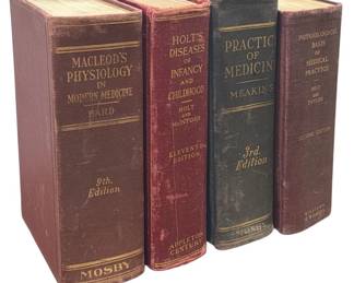 A Collection of Antique Medical Books